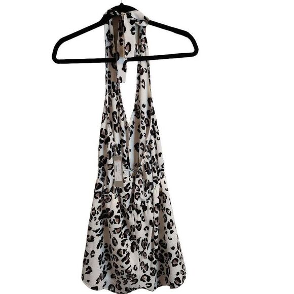 NWT Fourteen & 9th Medium Leopard Print Halter Romper - Picture 8 of 8